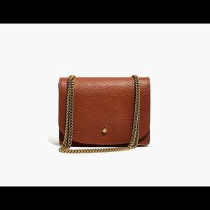 brown madewell chain crossbody bag